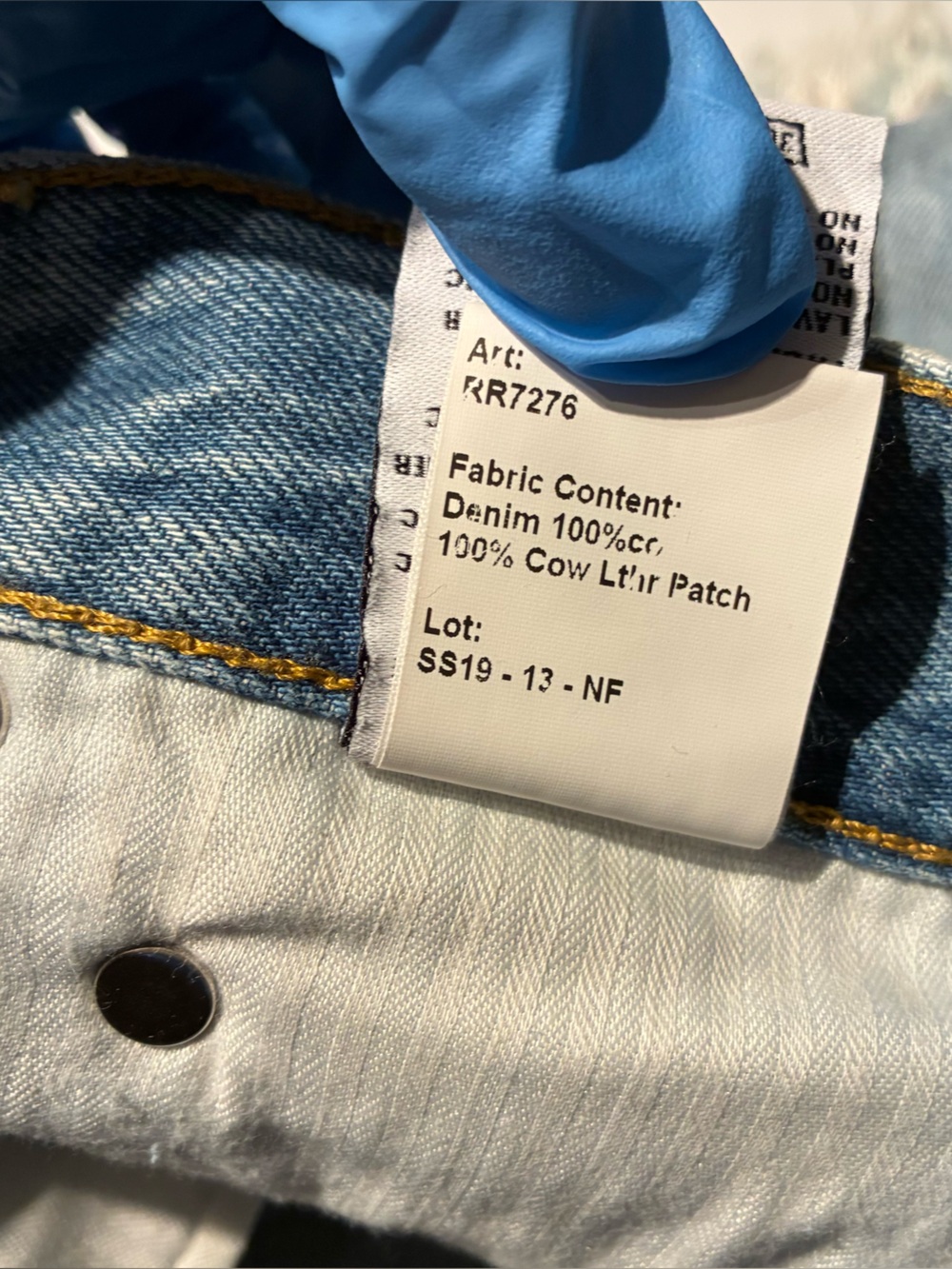 R13 Shredded Slouch Denim Shorts in Tilly Size 26 - Picture 16 of 16